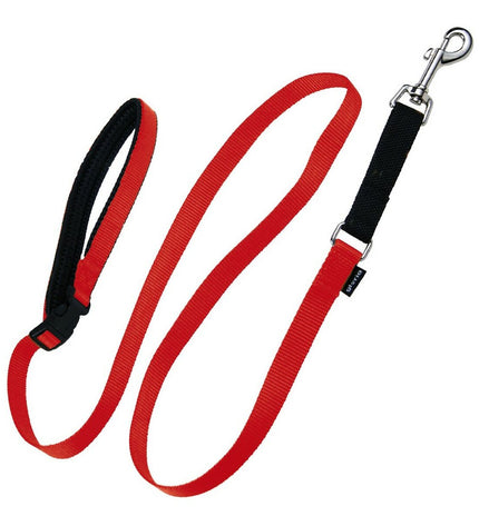 Red Gloria dog training resistance band, 2 cm by 2 meters, made for dog training exercises and fitness routines.