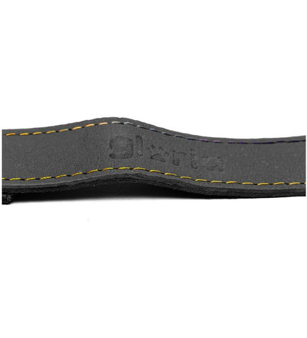 Black dog leash Gloria Oasis, 2.1m x 100cm, made of durable material, designed for walking and controlling dogs comfortably.