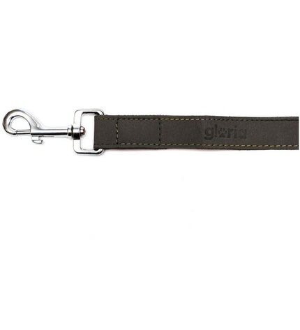 Black Gloria Oasis dog leash 2.1m x 100cm with durable nylon material and metal clip for secure walking.
