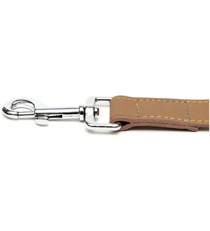 Brown Gloria Oasis dog leash, 3 x 60 cm, made for dogs, shown in a close-up image highlighting the material and design.