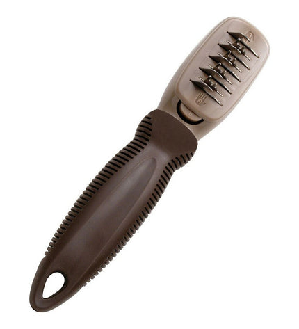 Gloria Ontwar Haarborstel and honden knopensnijder in a clean, organized display, ideal for grooming and trimming pets.
