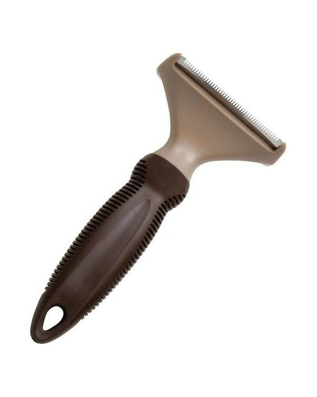 Gloria hondenkam for grooming, with wide and fine teeth, suitable for detangling and brushing dog fur, close-up view of the grooming tool.