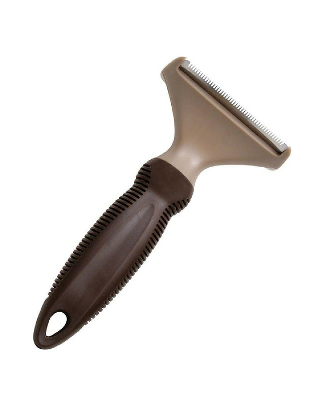Gloria plastic dog grooming brush, Knipborstel Gloria Plastic 12, shown with bristles for detangling and grooming dogs.