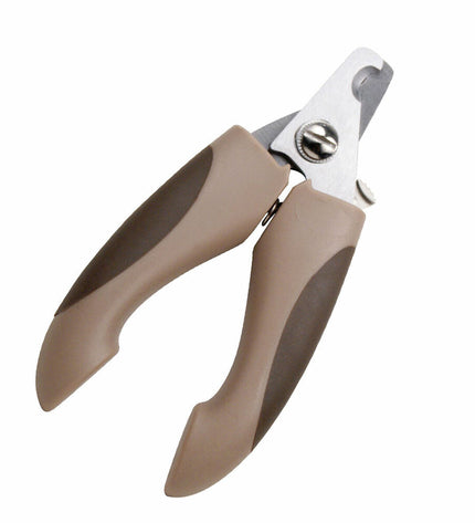 Gloria plastic dog nail clipper with ergonomic handle and stainless steel blades for safe grooming.