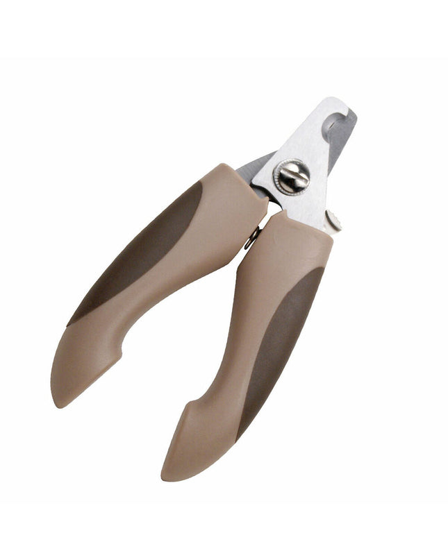 Gloria plastic dog nail clipper with ergonomic handle and stainless steel blades for safe grooming.