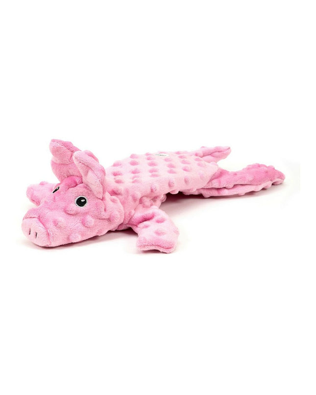 Pink Gloria Dogmonsters plush dog toy in Varken design, made of 100% polyester, measuring 34 x 9 cm for dogs.