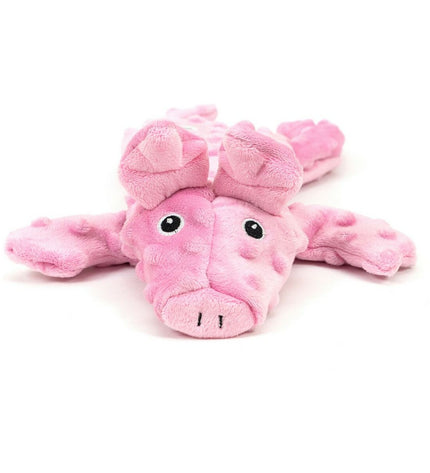 Pink Gloria Dogmonsters dog plush toy in Varken design, 34 x 9 cm, made of 100% polyester for dogs.