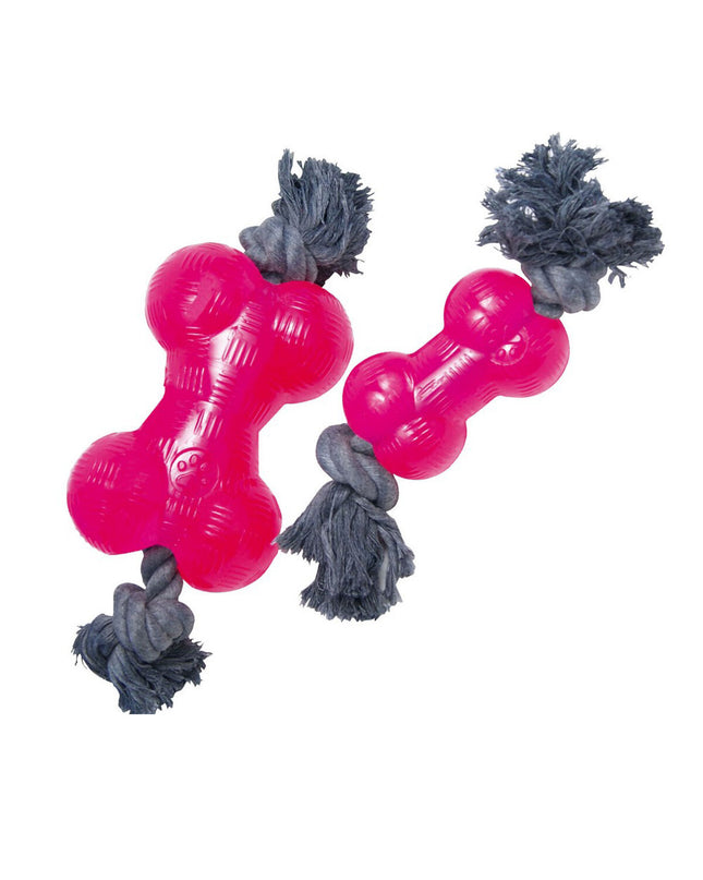 Pink Gloria dog chew toy for dogs, S size, made of durable material, designed for playful chewing and dental health.
