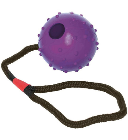 Gloria dog chew toy with rubber and rope, 7 cm diameter, suitable for dogs, designed for chewing and play.