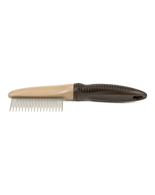 Gloria Haarstijl plastic hark groot for dogs, pet grooming tool with a sturdy plastic design, suitable for large dog coats.