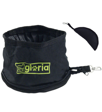 Foldable Gloria 500ml dog water bowl with 18x18cm size, portable and lightweight pet accessory for dogs.