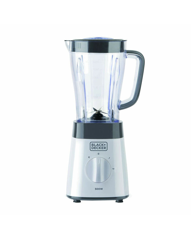 Black & Decker BXJB500E 500W black hand mixer with beaters, for home cooking and small kitchen tasks.