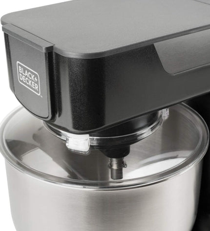 Black & Decker BXKM1000E food chopper in black with 1000W motor and 5.2L capacity, suitable for kitchen and cooking tasks