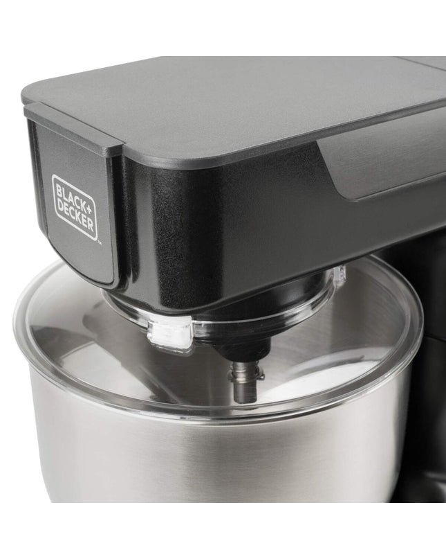 Black & Decker BXKM1000E food chopper in black with 1000W motor and 5.2L capacity, suitable for kitchen and cooking tasks