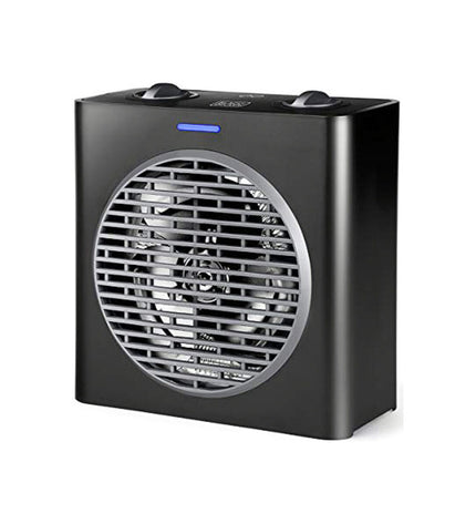 Black & Decker 2000W portable black heating and air conditioning unit with digital controls and compact design.