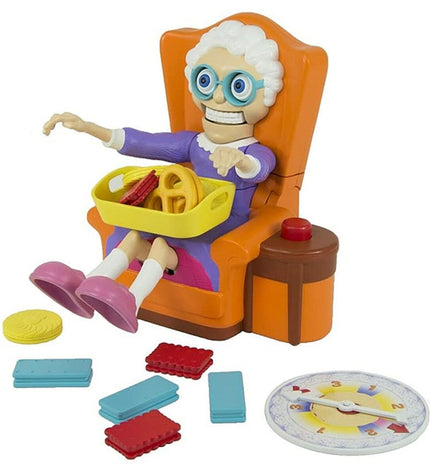 Bizak No Asustes a la Abuela board game, colorful packaging with game pieces and instructions for family fun.