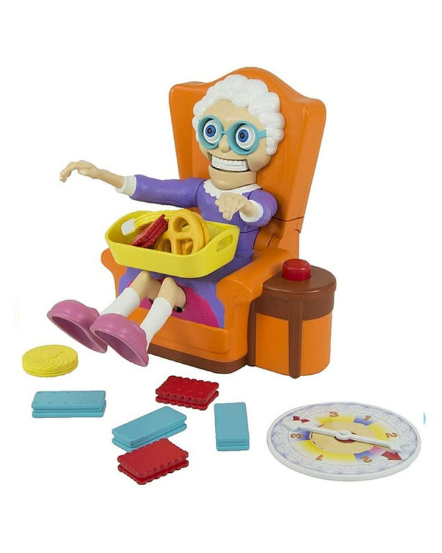 Bizak No Asustes a la Abuela board game, colorful packaging with game pieces and instructions for family fun.