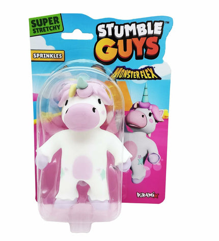 Flexible Bizak Monsterflex Stumble Guys action figure from the toys and games collection, featuring colorful, bendable character details.