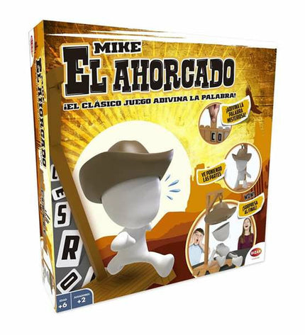 Bizak Educatief Spel El Ahorcado Mike, educational game with colorful components for fun learning and word guessing.