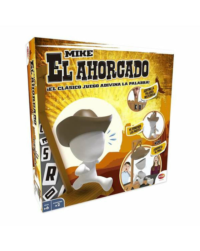 Bizak Educatief Spel El Ahorcado Mike, educational game with colorful components for fun learning and word guessing.