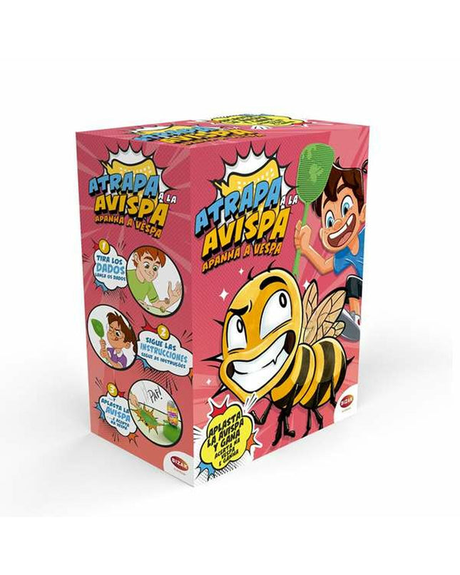 Bizak Atrapa La Avispa board game with colorful game components and playing area on a flat surface.