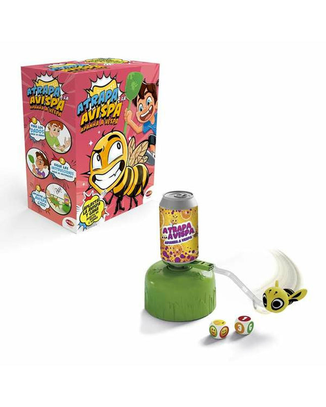 Bizak atrap a la avispa board game with colorful game pieces and vibrant packaging, designed for fun and strategic play.
