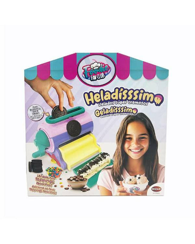Bizak Heladississimo board game with colorful game pieces and vibrant packaging on a game table.