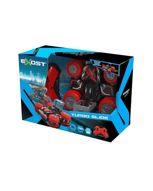Remote-controlled police car toy by Bizak, featuring realistic police vehicle details and vibrant colors for imaginative play.