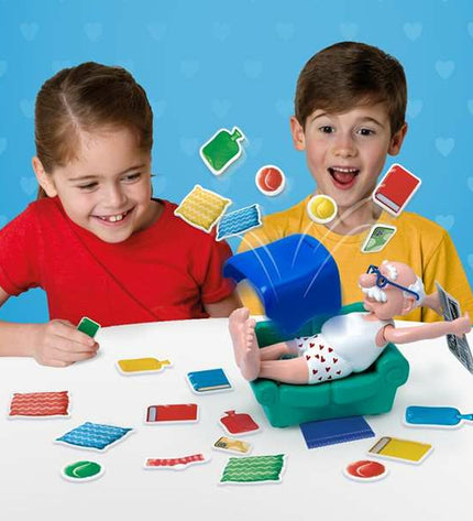 Bizak Aguanta Las Cosquillas toy game with colorful plastic components and playful design for kids' fun and laughter.