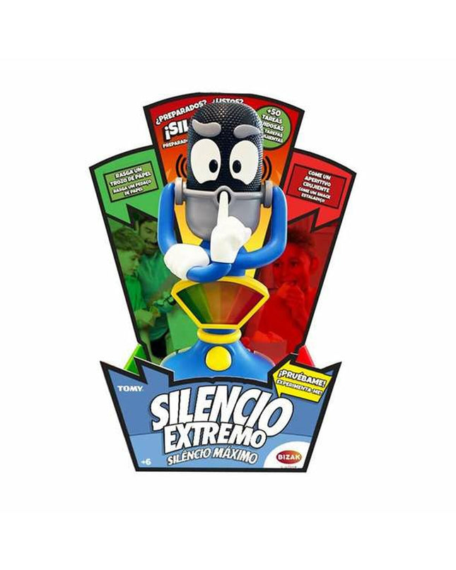 Bizak Silencio Extremo board game for kids, featuring colorful game pieces and a compact design for family fun.