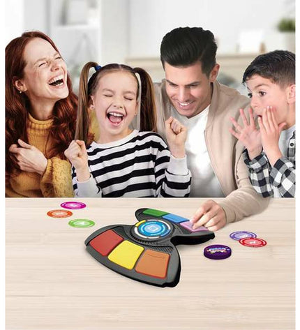 Bizak Pulsa El Primero El Desafio board game, colorful game pieces and cards for family fun and strategic play.