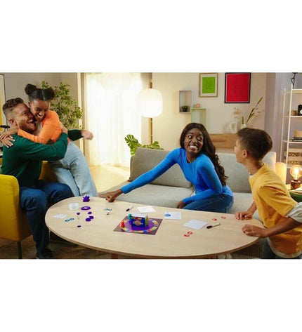Bizak board game toy with colorful game pieces and cards, perfect for family fun and entertainment.