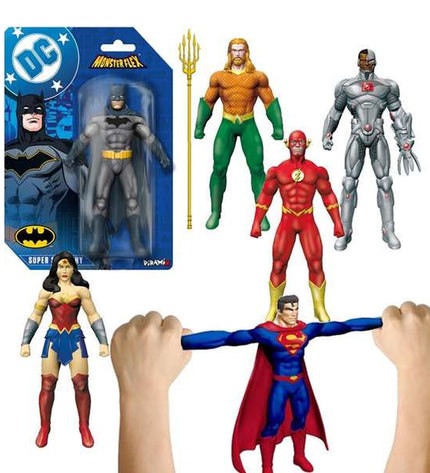 Bizak Monsterflex DC Comics action figure in dynamic pose, detailed costume, and vibrant colors, part of the collectible toy series.