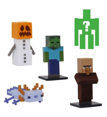 Minecraft Toppeez action figure toy from the Speelgoed en games collection, featuring a blocky character with detailed costume.