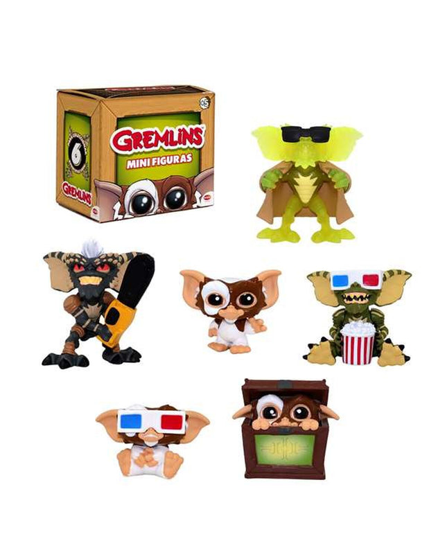 Gremlins action figures from the Gremlins toy and game collection, detailed plastic figures with colorful features.
