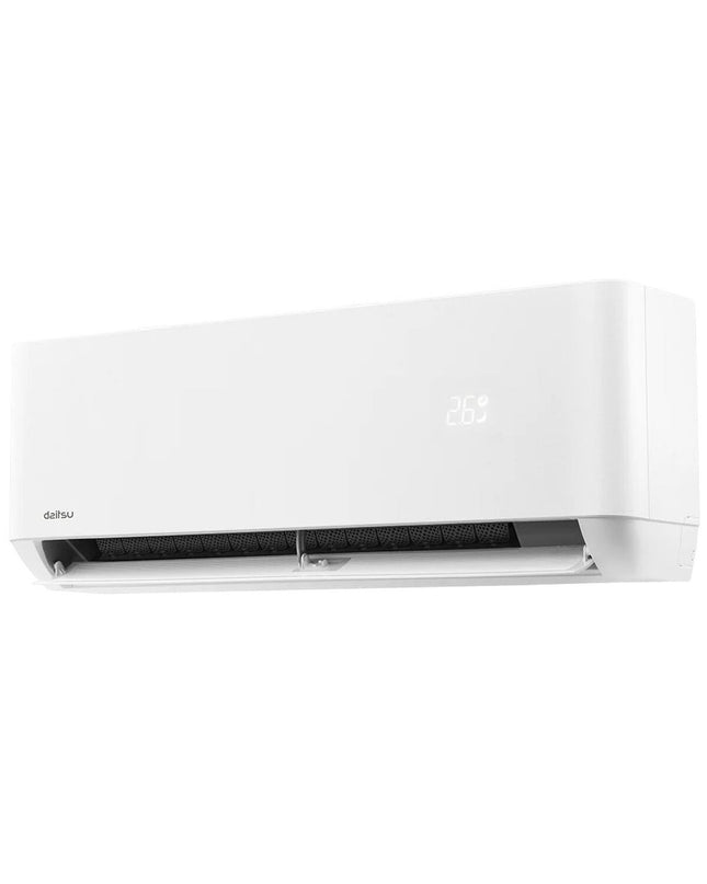 Daitsu portable air conditioner DS12KTP6 with A+++ energy efficiency, compact design, and digital control for home cooling.