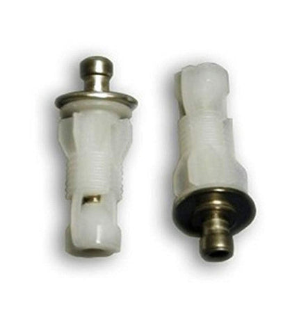 Roca Dama white toilet mounting kit with fixings for bathroom installation, shown with visible hardware components.