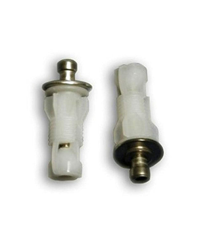 Roca Dama white toilet mounting kit with fixings for bathroom installation, shown with visible hardware components.