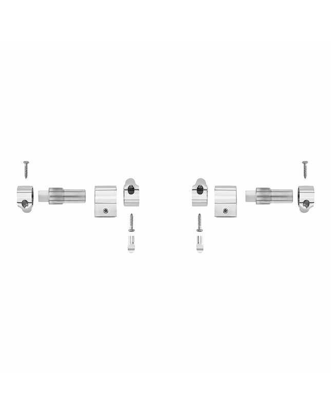 Pair of Roca AI0001200R toilet hinges, durable metal fixtures designed for bathroom toilet installation.