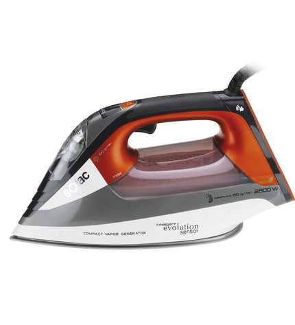 Solac CVG9511 steam iron with water reservoir and steam control, designed for household clothing ironing.