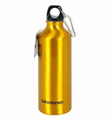 Set of 12 Bewinner aluminium water bottles, 500 ml, suitable for outdoor sports, camping, and hiking, with 6.5 x 21 cm size
