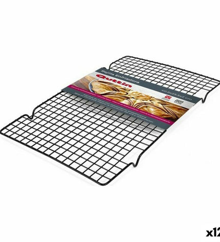 Quttin Cooling Mesh for baking, black metal kitchen tool with fine mesh surface for cooling baked goods.