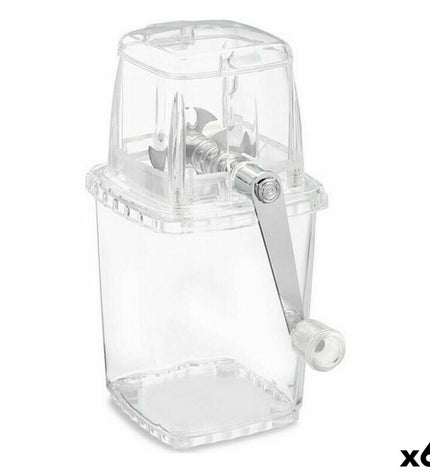 Quttin Maalmachine in compact size, black electric kitchen tool with stainless steel blades on a white background.