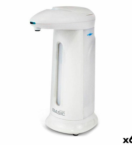 Automatic soap dispenser with sensor from Basic Home, 350 ml capacity, ideal for bathroom and household use, six-pack set.
