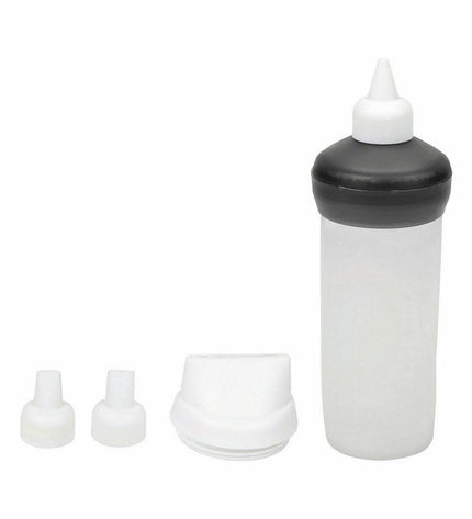 Quttin cake decorating kit with 10x7 cm sweet treat molds, 5 interchangeable nozzles, and 12 pieces for baking and home cooking.