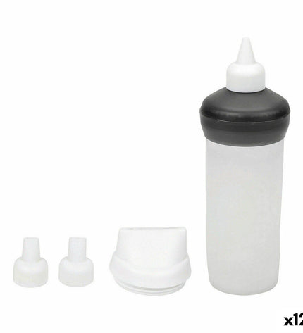 Quttin cake decorating kit with 12 interchangeable mouthpieces, 10 x 7 cm, for baking and sweet treats.