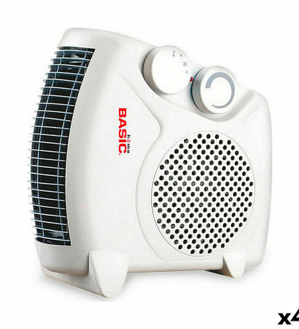 Basic Home Verwarming Basic Home 2000W portable heater, four units, for home heating and cooling, compact and energy-efficient.