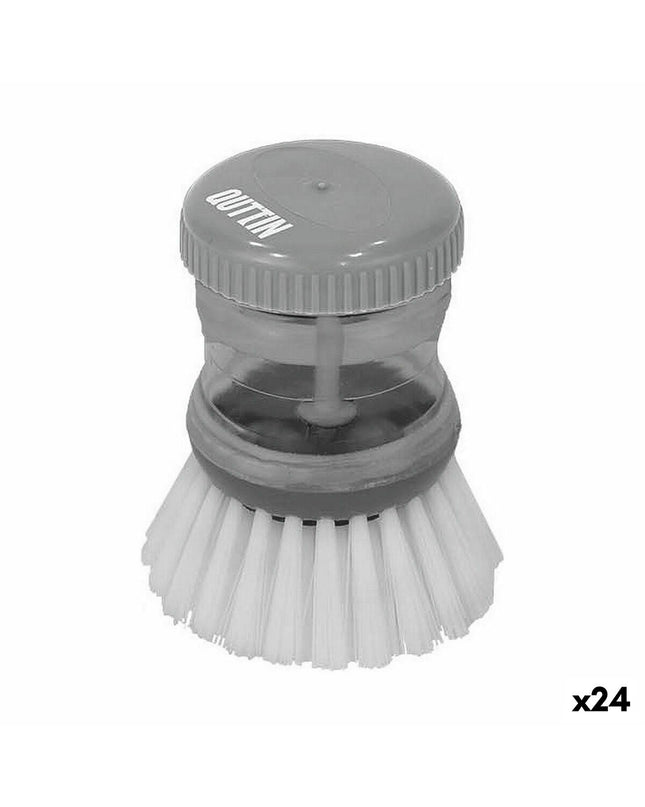 Quttin Borstel Quttin 9x5.5 cm set of 24, household and cleaning brush for home and care tasks, with blue bristles and handle.