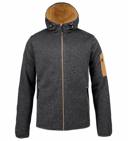 Joluvi uniseks fleece voering voor outdoor en kamperen, in antraciet, geschikt voor wandelen en sportactiviteiten.