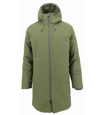 Joluvi Heat Stormy green anorak jacket for sport and outdoor activities, featuring a waterproof design and adjustable hood.